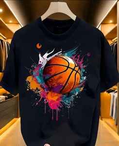 men's Essential Ultra Soft Comfortable T-Shirt Summer Eco-Friendly Appliques Denim Batik Corduroy Fabrics 100% Cotton Patches - Product Image 4