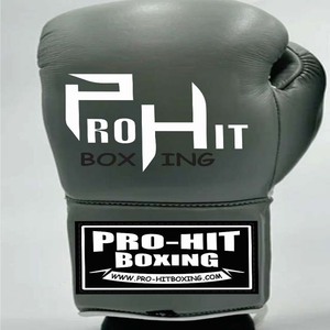 Guantes deportivos Unisex Ropa de entrenamiento Fabricación Cuero genuino Lucha profesional Logotipo personalizado Impreso Guantes de boxeo con cordones - Product Image 2