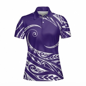 Camiseta Polo de Manga Corta con Diseño Tribal para Mujer, Estilo Casual, Logotipo Personalizado, Servicio OEM, Precio al por Mayor, Nuevo Estilo 2026 - Product Image 1