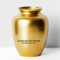 Vase à fleurs en métal noir et or chromé, aspect attrayant, haute qualité, durable, écologique, décoration de sol, vente directe
