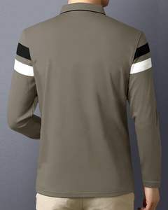 T-shirt polo de coupe régulière pour homme T-shirts à col complet T-shirt décontracté T-shirt polo pour homme décontracté léger Sports de plein air - Product Image 3