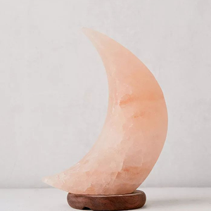 โคมไฟรูปดวงจันทร์มี USB ตกแต่งด้วยเกลือสีชมพูพร้อมเทคนิคการแกะสลักไฟคริสตัลเรืองแสงสำหรับห้องนอนสำนักงานหรือการทำสมาธิ - Product Image 4