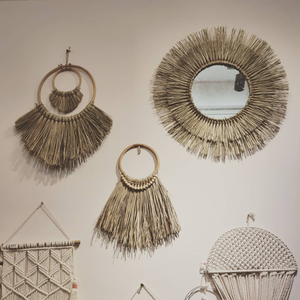 กระจกตกแต่งผนังหญ้าทะเลงานแฮนด์เมดสไตล์เรียบง่ายเป็นมิตรกับสิ่งแวดล้อม - Product Image 3