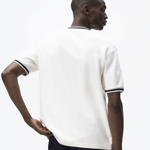 T-Shirt col rond à manches courtes pour hommes, 100% coton, marque personnalisée, blanc, uni, grande taille - Product Image 3