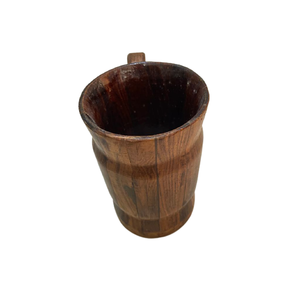2025 New Design Wooden Bar <b>Mug</b> With Handle Customized Shape Best Quality Barware Beer <b>Mugs</b> Natural Color Kitchenware - Product Image 3