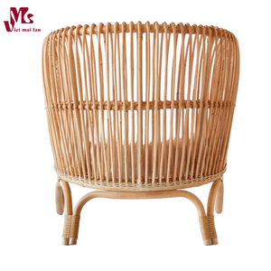 Single <b>Rattan</b> Accent <b>Chair</b> Modern <b>Rattan</b> <b>Chairs</b> Perfect Boho <b>Chairs</b> for Indoor, Outdoor, Kitchen, <b>Dining</b> Room Made in Vietnam - Product Image 4