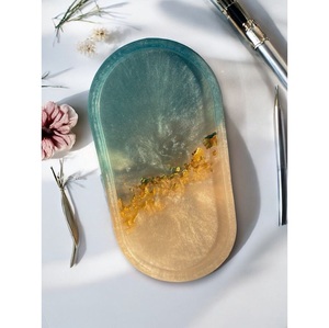 Bandeja decorativa de resina de diseño personalizado de calidad superior ecológica para la exportación mundial desde la India - Product Image 4