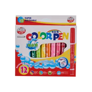 5/12/24 couleurs marqueurs lavables pour enfants ensemble de marqueurs marqueurs à base d'eau pour enfants coloriage gribouillage