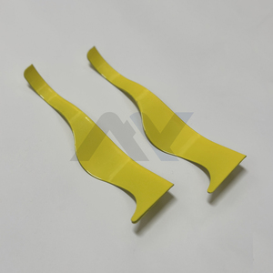 Rasoirs incurvés réutilisables Wenzy Wave en acier inoxydable jaune pour coiffeurs OEM Dominicain Votre propre logo Salon Rasoirs à raser - Product Image 3