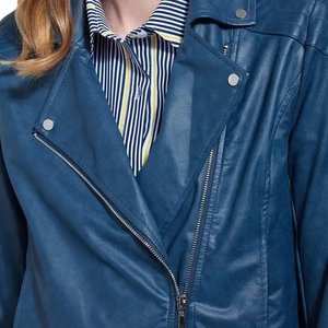 <b>Women's</b> Cafe <b>Racer</b> Style Varsity <b>Jacket</b> Breathable Casual Leather Trending Fashion Wholesale Supply - Product Image 3