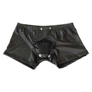 Shorts en cuir pour hommes de qualité supérieure, prix de gros personnalisé, shorts en cuir confortables et respirants pour hommes - Product Image 5