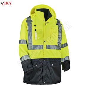 VIKY INDUSTRIES – veste de sécurité étanche et réfléchissante, OEM 100% Polyester, de bonne qualité, vente en gros - Product Image 4