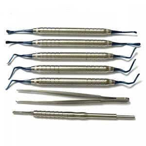 Kit chirurgical orthopédique réutilisable pour implants dentaires, avec instruments Vista pour greffe d'os en forme de champignon, rehaussement de sinus et tunnelisation, certifié CE - Product Image 6