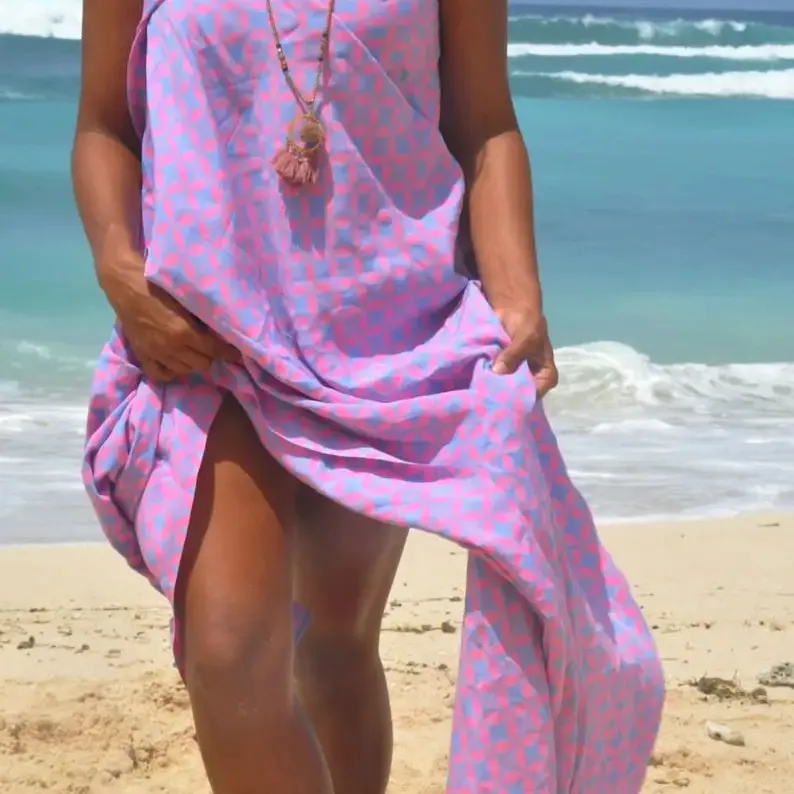 הגעה חדשה הוואי סרונג פאראו רב צבע 100% רayon סיטונאי יצרן הודי מותאם אישית בגדי חוף לכסות סרונג