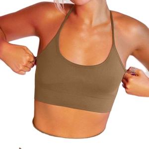 Custom Women's Solid Front Logo Sportswear Yoga <b>Leggings</b> 2 Piece Set Drawstring Closure Full Length - Product Image 2