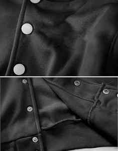 Veste de style baseball universitaire pour femmes High School Letterman Winter Crop Bomber Custom OEM ODM Coupe-vent Fabricant - Product Image 2