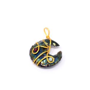 Pendentif rond en Quartz Rose avec fil enroulé, collier en pierre de cristal naturel poli pour femmes, bijoux de mode - Product Image 6