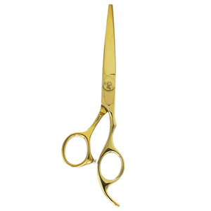 Ciseaux de barbier en acier inoxydable de qualité supérieure, ciseaux de coiffure entièrement dorés, ciseaux de coupe de cheveux de 6,5 pouces, ciseaux de coupe de cheveux tranchants - Product Image 6