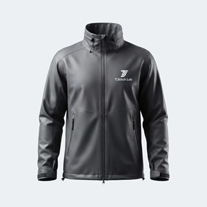 Chaqueta Softshell Ligera y Transpirable de Alta Calidad para Hombre, Cuello Alto, Cierre de Cremallera, Secado Rápido, Mangas Completas - Product Image 1