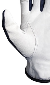 Guantes de Cuero de Piel de Cabra Azules - Product Image 6
