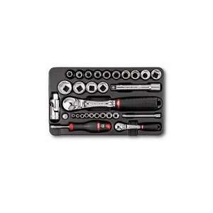Usag 30-Piece <b>Ratchet</b> Set with Hexagonal <b>Sockets</b> and Inserts - Product Image 1