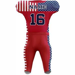 Ready Ship <b>Cheap</b> Stitched Custom Sublimation American <b>Football</b> Jersey High Quality Short Sleeve Plus Size Breathable UV Custom - Product Image 3