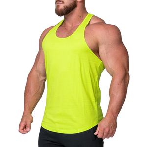 Camiseta sin Mangas para Hombre, 100% Algodón, Tejida, para Gimnasio, Entrenamiento, Running, Uso Casual, con Logotipo Personalizado, Venta al Por Mayor - Product Image 6