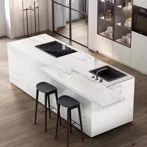 Fludic White High Gloss Sintered Stone Slab Tiles 1600x3200mm 64x128in Unbreakable Floor Wall Artificial Granite Porcelain - Product Image 1