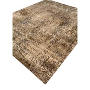Uvenuti Beige <b>Brown</b> Hand Knotted <b>Wool</b> Rug AKWL-13025 Abstract New Rectangle Carpet for Home for Living Hallway Entryway Puzzle - Product Image 2
