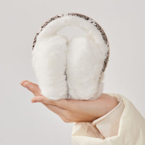 ที่ปิดหูฤดูหนาวแบบกำหนดเอง แบรนด์ส่วนตัว ผ้าฟลีซนุ่ม ขายส่ง อุปกรณ์เสริมสำหรับอากาศหนาว - Product Image 2