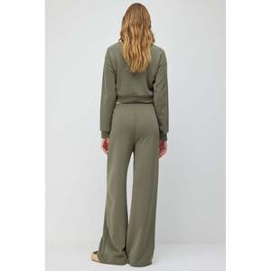 Pantalones Deportivos de Pierna Ancha para Mujer, 100% Poliéster, Suaves al Tacto, con Otras Características, Cierre Sin Cremallera, Sin Estampado, Sin Técnicas Especiales - Product Image 5