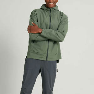 <b>Lightweight</b> Waterproof Windbreaker <b>Men</b> Zipper Long <b>Rain</b> Coat <b>Jackets</b> Polyester Material Made <b>Men</b> <b>Rain</b> <b>Jacket</b> - Product Image 4