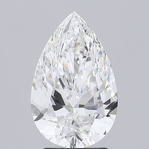 Bijou de fiançailles personnalisé élégant avec diamant de laboratoire taille poire de 3,03 carats, certifié IGI, clarté VS1, couleur G, diamant en croissance - Product Image 1