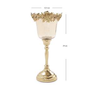 Hammered Texture Shiny <b>Polished</b> Stainless Steel Brass Metal Handmade Gravure Printed Candle Holder Home Lighting Decoration - Product Image 5