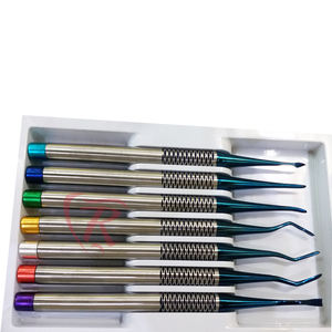Artículo de Venta caliente de la mejor calidad de acero inoxidable Dental 7 Root PDL Elevator Proximators & Luxating dental set instrumentos quirúrgicos - Product Image 6