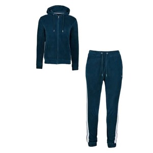 2025 velours survêtement surdimensionné Sport survêtement hommes Vintage velours costumes doux respirant unisexe survêtement Logo personnalisé adultes - Product Image 3