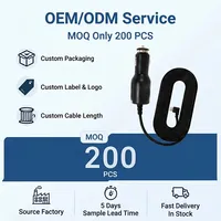 Cable Cargador de Coche para Encendedor de Cigarrillos, Directo de Fábrica, OEM, 12V 24V a 5V USB, para Cámara de Coche, Teléfono, Subwoofer, Cojín de Masaje