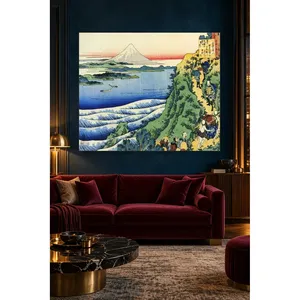 Impression sur toile Fida Hokusai du mont Fuji et de la baie ondulée - Product Image 3