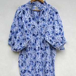 Majestueuse broderie florale manches cloche Vestidos tunique fabricants de vêtements indiens Sexy cravate cou femmes bohème robes de plage - Product Image 1