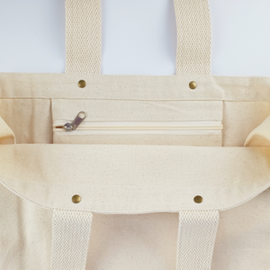 Emilia – Borsa in Tela di Cotone con Cerniera e Tasca Interna - Product Image 1