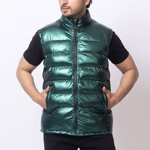 <b>Men</b> Sleeveless Winter Wear Quilted Jacket <b>Warmer</b> Padded Puffer Vest Custom Design Puffer Vest - Product Image 2