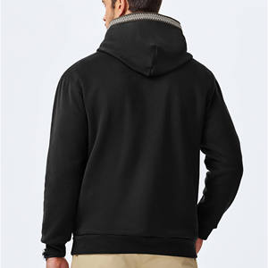 2025 Venta al por mayor logotipo personalizado bordado Streetwear sudaderas con capucha fabricante Drop Shoulder French Terry Cropped Boxy Hoodies para hombres - Product Image 3