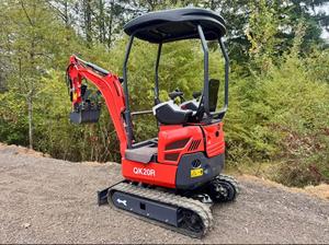 FREE SHIPPING CFG QK20R HYDRAULIC MINI EXCAVATOR 23HP PILOT CONTROLS 43" BLADE 14"DIGGING BUCKET EPA CE APPROVED HYDRAULIC THUMB - Product Image 3