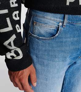 Pantalon en denim Offre Spéciale de qualité supérieure avec logo personnalisé, unisexe, taille haute, techniques de lavage 3D, design imprimé de marque propre - Product Image 4