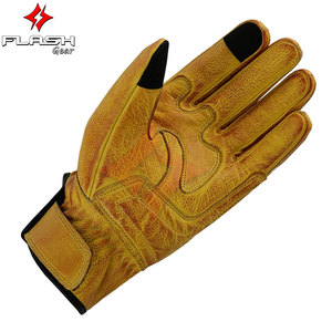 Gants de moto en cuir d'hiver unisexes de qualité supérieure Protection des jointures rigides Compatibilité avec les écrans tactiles Course automobile personnalisée - Extérieur - Product Image 3