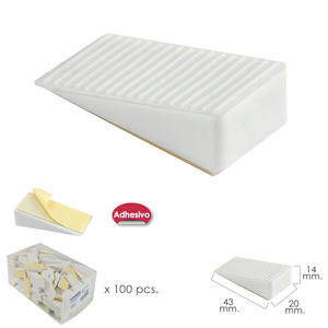 Porta per culla in plastica bianca 43x20x14 (altezza) mm. - Product Image 1