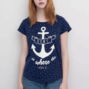 Camiseta de mujer de talla grande 100% algodón señoras personalizada impresa 100% algodón suave camiseta OEM hecha en la India - Product Image 2