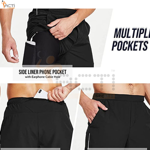 Venta al por mayor de pantalones cortos para Hombre Ropa Deportiva pantalones cortos de gimnasio para hombre de uso de invierno para la venta en línea - Product Image 6