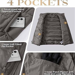 Logo personnalisé OEM Manteau de taille Slim Fit décontracté en toile respirante et écologique pour hommes Veste bouffante sans manches pour l'hiver et l'automne - Product Image 5