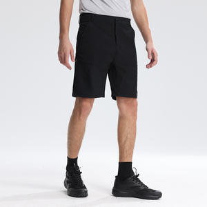 Short de randonnée en polyester respirant et de longueur moyenne pour hommes, taille plus grande, décontracté, avec logo personnalisé, couleur unie, livraison DDP - Product Image 2